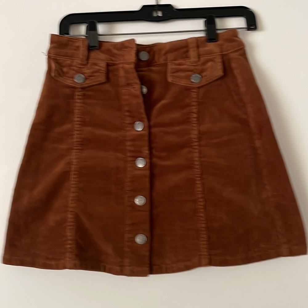 Corduroy Mini Skirt